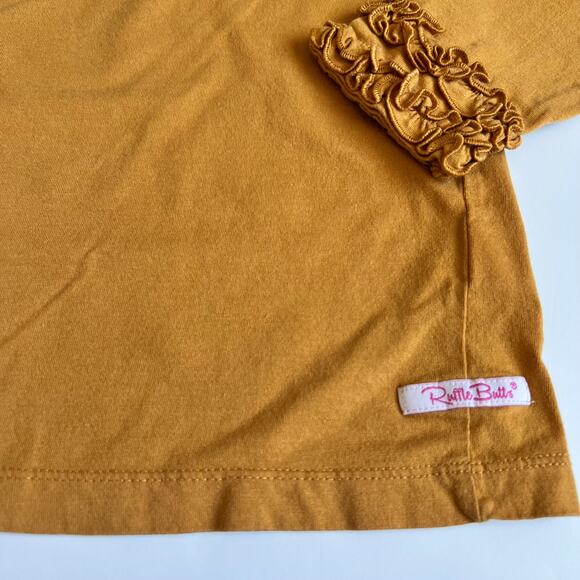 Ruffle Butts Butterscotch Long Sleeve Ruffle Top 6 - Picture 3 of 8
